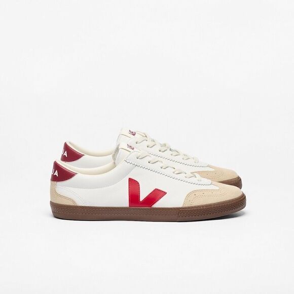 Veja Shoes - Veja Men's Volley Sneakers White/Red/Beige Size 11 NWOT